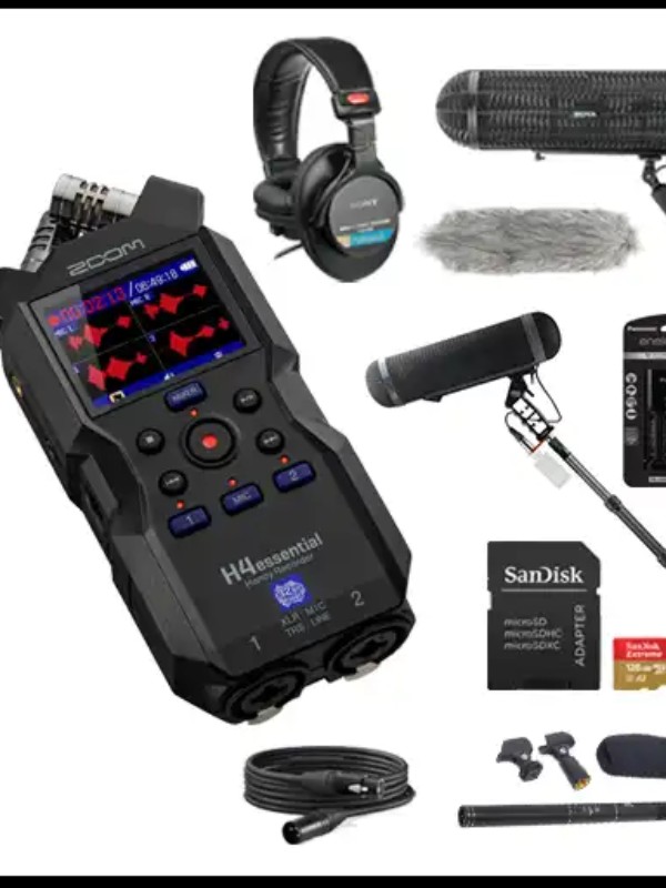 Zoom H4essential – 4-Track 32-Bit Float Portable Audio Recorder